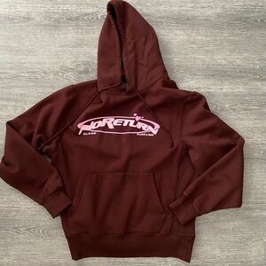 NO RETURN brown hoodie